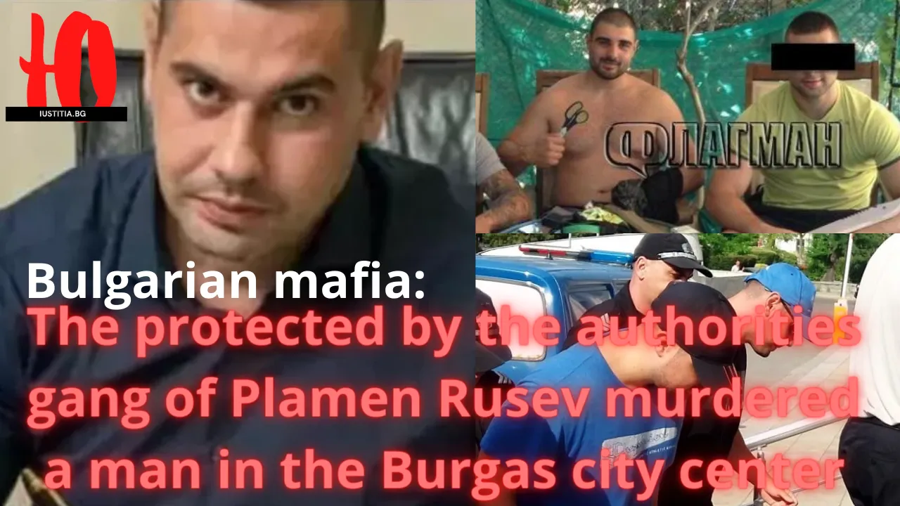 Bulgarian mafia, corrupted bulgaria, corrupted police bulgaria, corrupted prosecutor bulgaria, Plamen Rusev, the murderer from the new post office in Burgas, is being led in handcuffs to the court for the attack of his gang in the Bikini bar in Sozopol in 2017.